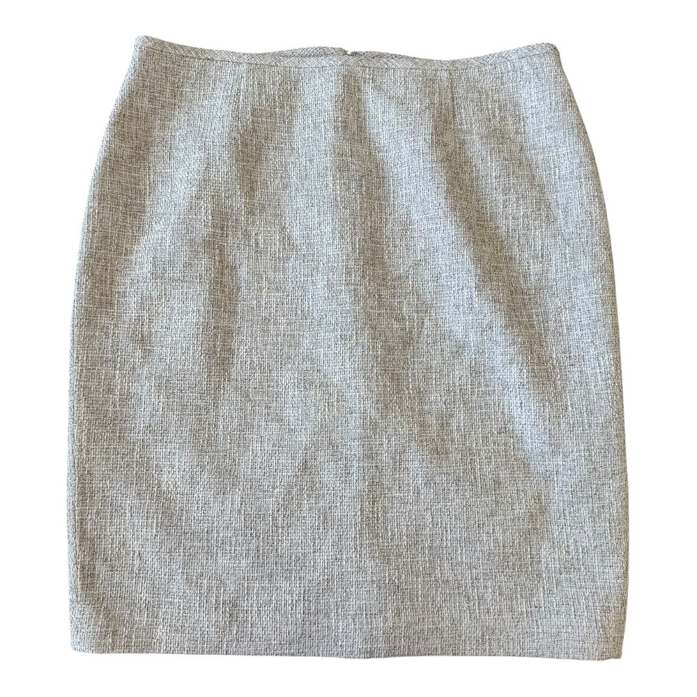 Calvin Klein Textured Cream Pencil Skirt 16